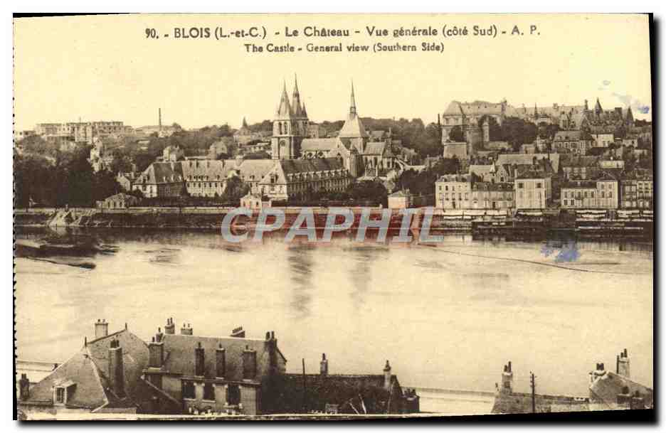 Blois (Loir-et-Cher) - Le Château - Vue générale (côté Sud) - A.P.