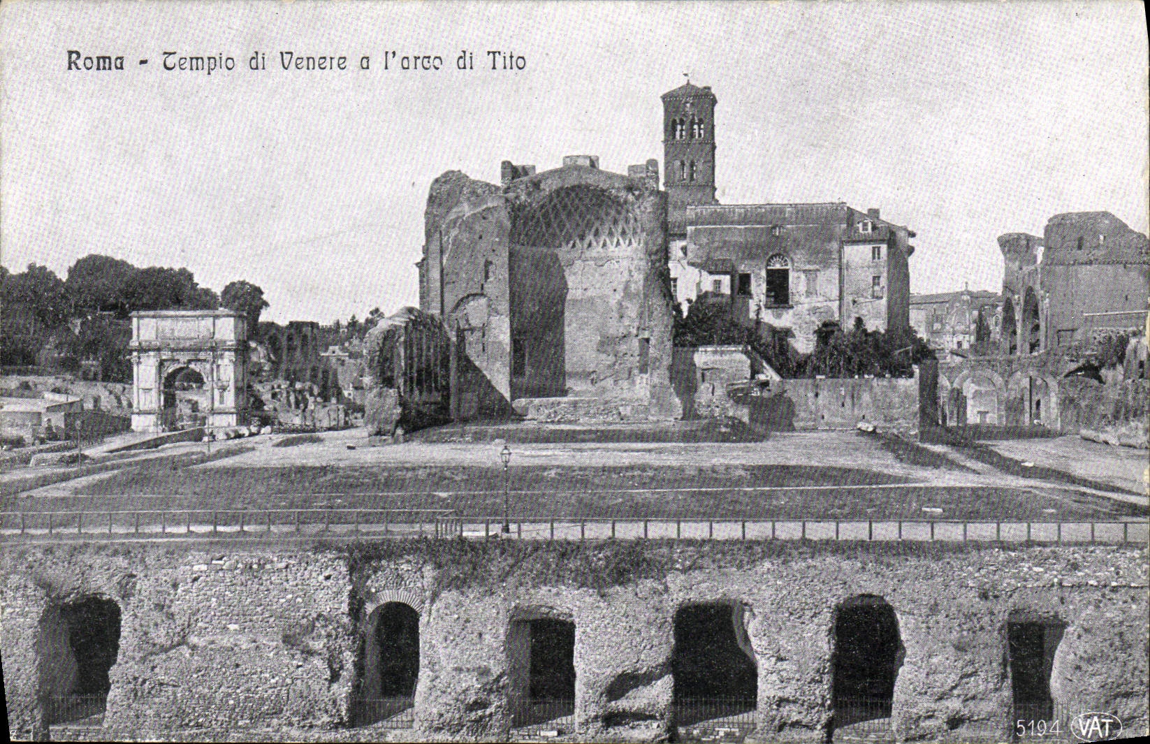 CPA Rama Temple di Venere a L'arce di Tito