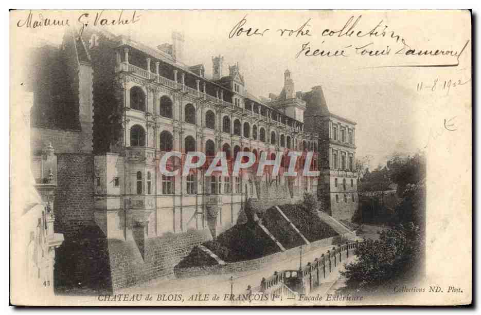 Castillo de Blois, Ala de Francisco I — Fachada Exterior — Colecciones ND. Fot.