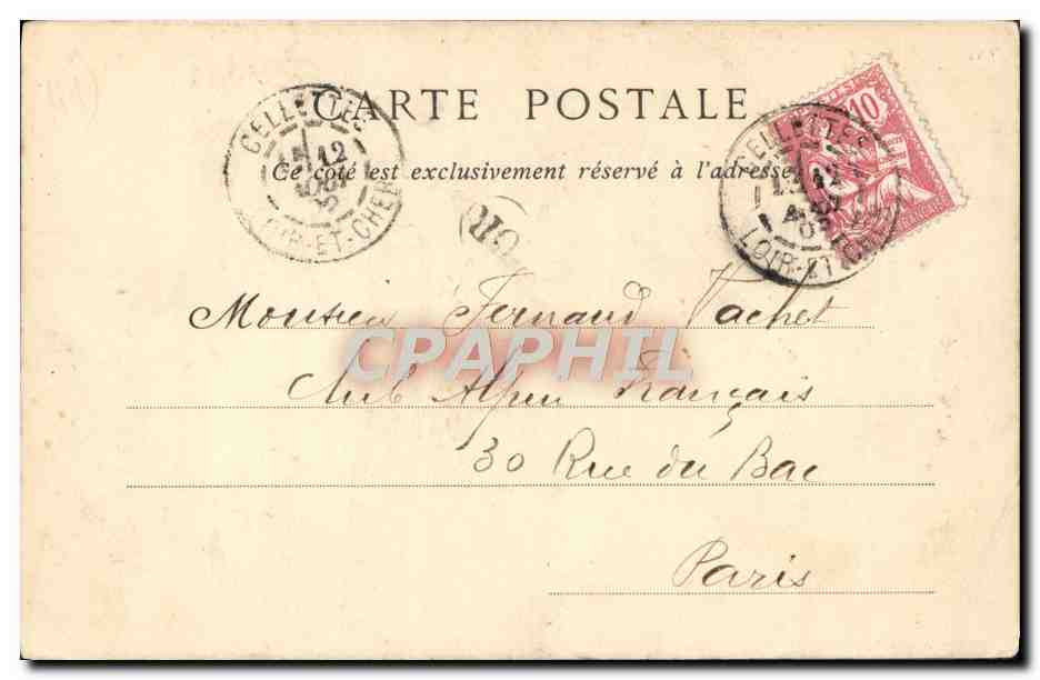 Castillo de Blois, Ala de Francisco I — Fachada Exterior — Colecciones ND. Fot. — Reverso