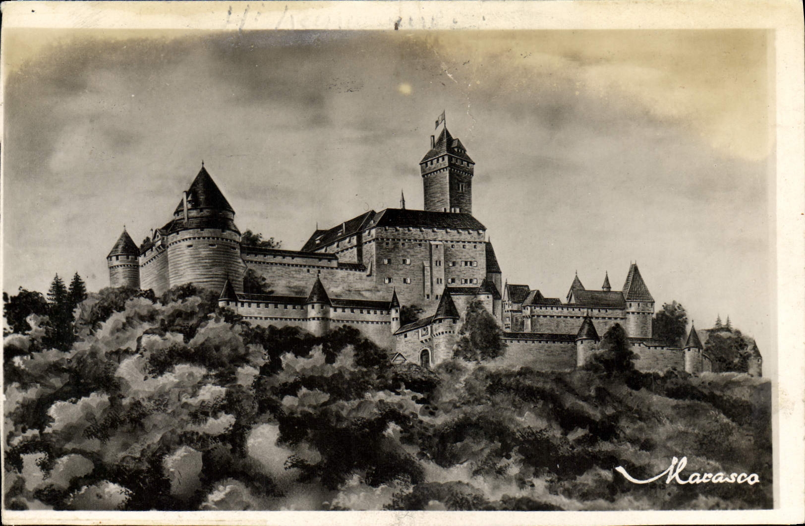 CPA Le Haut Koenigsbourg Vue Generale du Chateau