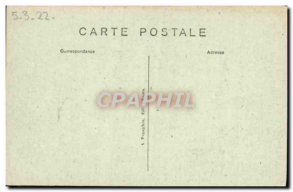 CPA Chanonceaux Le Chateau Vue De La Grande Allee — Rückseite