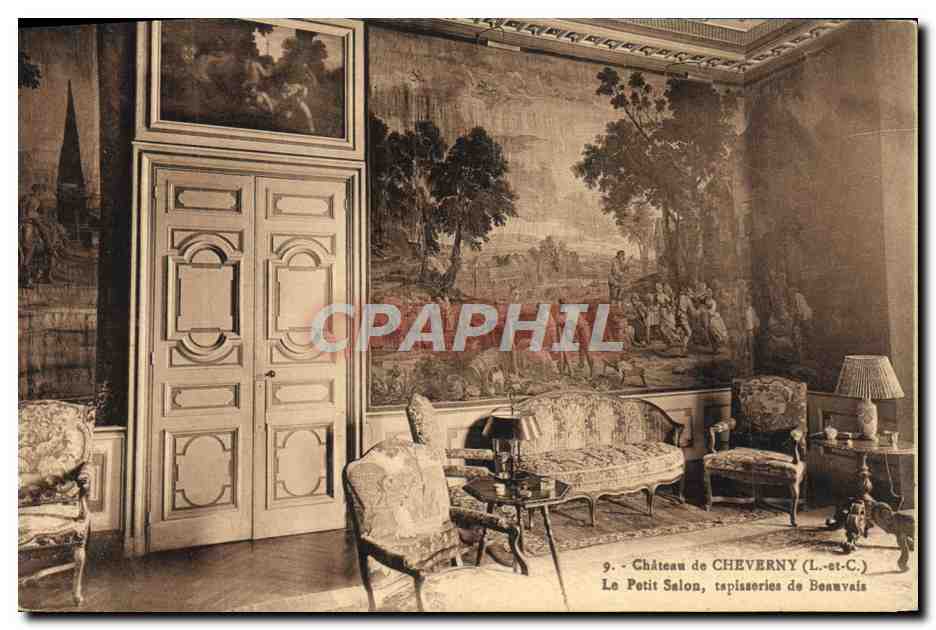 Château de Cheverny (L.-et-C.) — Le Petit Salon, tapisseries de Beauvais — n°9
