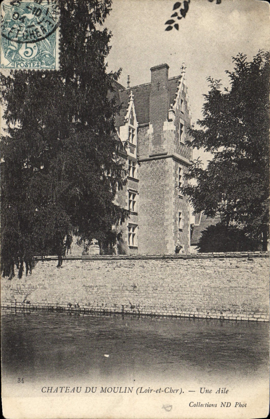 CPA Chateau Du Moulin Une Aile