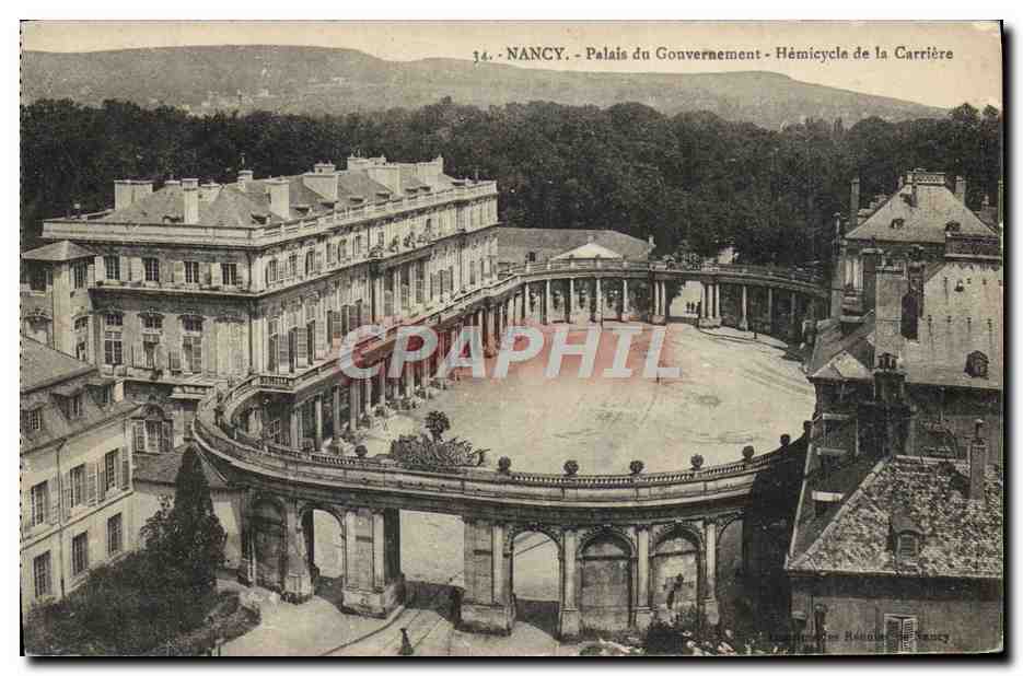 CPA Nancy Palais Du Gouvernement Hemicycle de la Carriere 