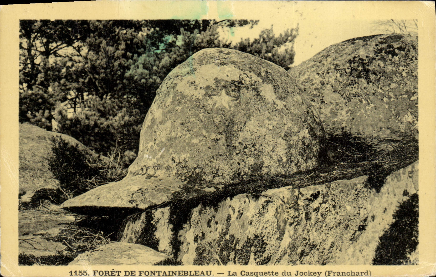 Bosque de Fontainebleau — La Casquette du Jockey (Franchard) — Editor no identificado, n° 1155