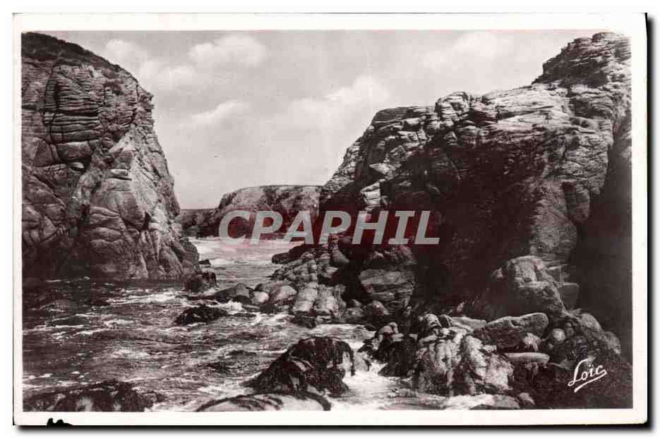 CPM Presqu'ile de Quiberon Rochers de Port Bara Le chaos