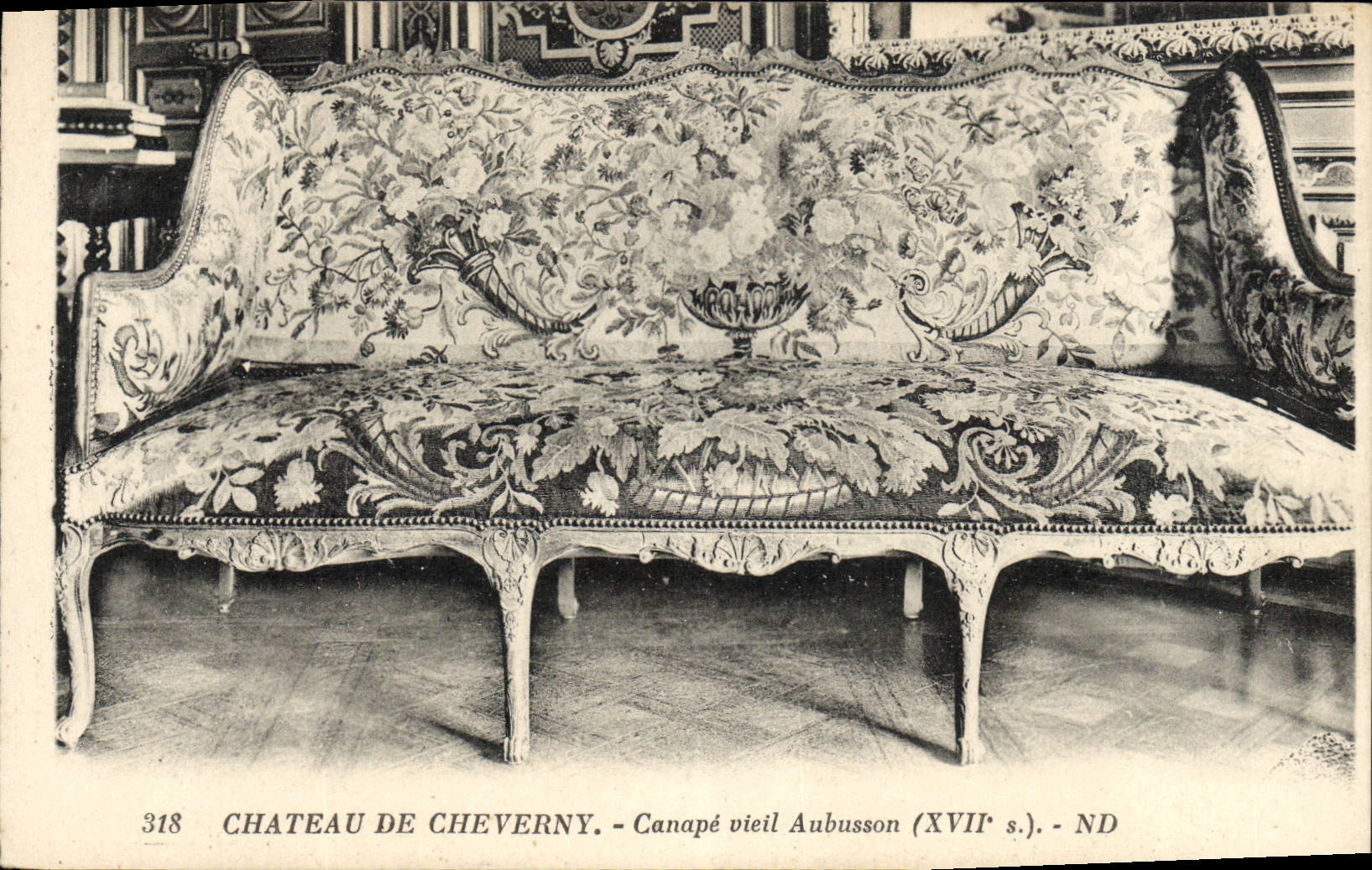 Château de Cheverny — Canapé vieil Aubusson (XVIIe s.)