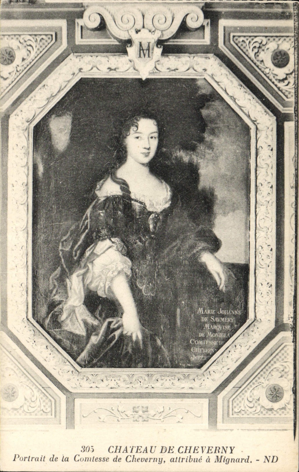Château de Cheverny — Portrait de la Comtesse de Cheverny, attribué à Mignard — N° 305