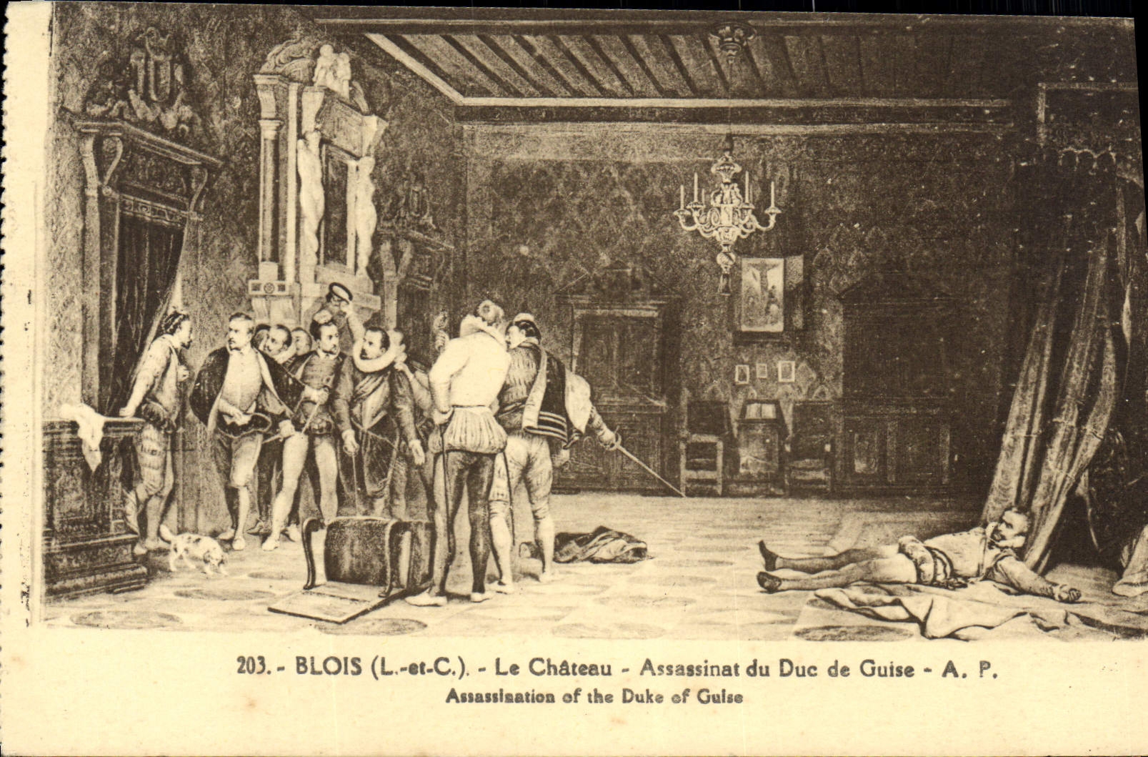 CPA Blois Le Chateau Assassinat du Duc de Guise
