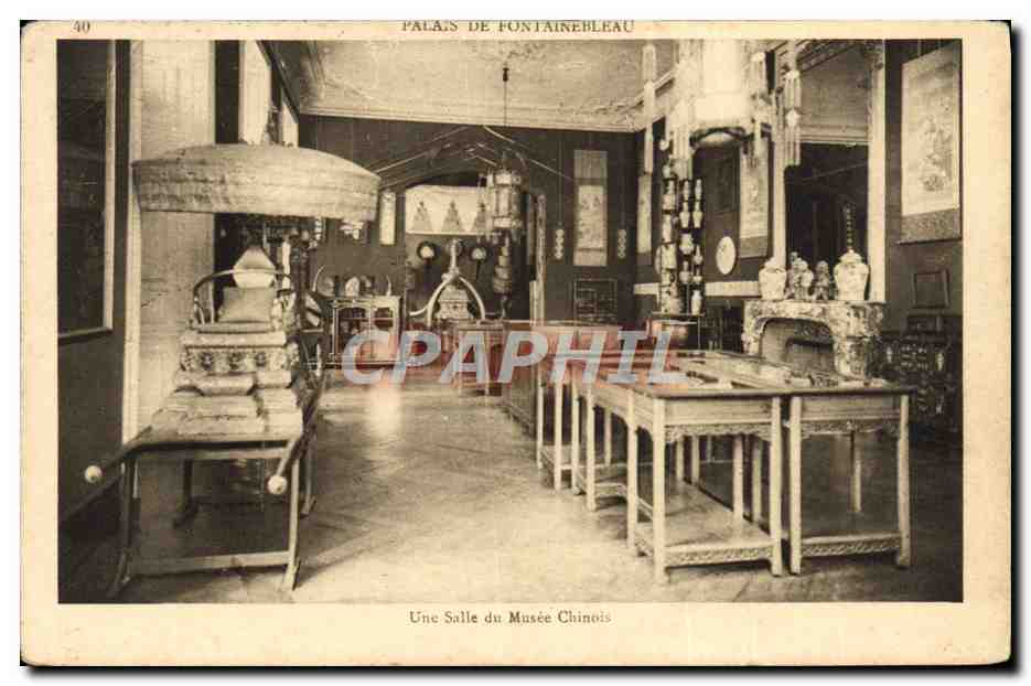 CPA Palais De Fontainebleau Une salle du musee chinois Chine China