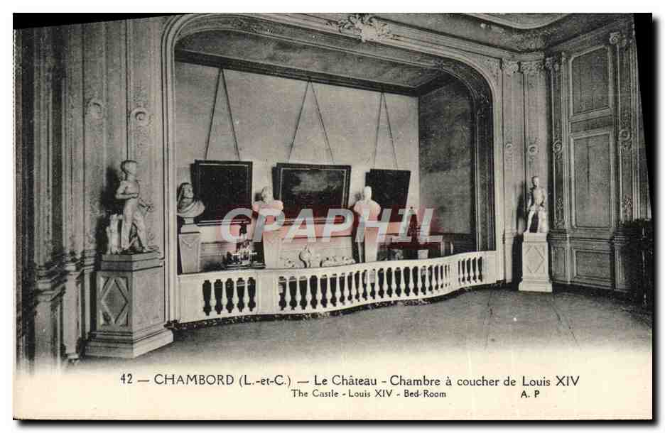 CPA Chambord Le Chateau Chambre Coucher de Louis XIV