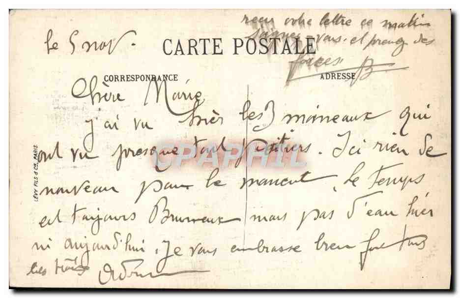 CPA Saint Aignan Lanterne du Chateau — Rückseite