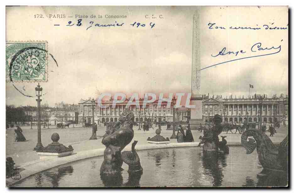 CPA Paris Place de la Concorde
