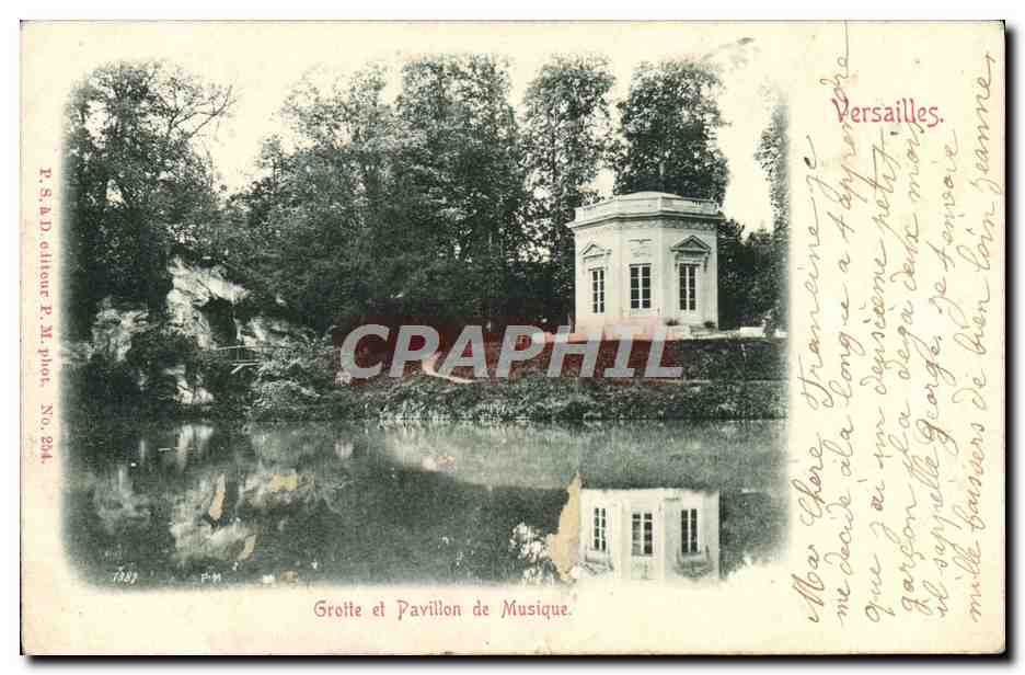 CPA Versailles Grotte et Pavillon de Musique