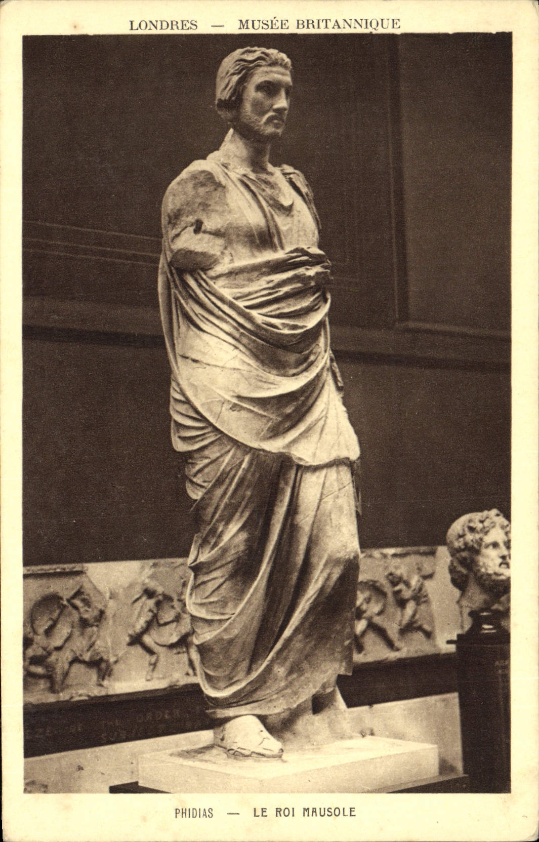 CPA Londres Musee Britannique Phidias Le roi Mausole