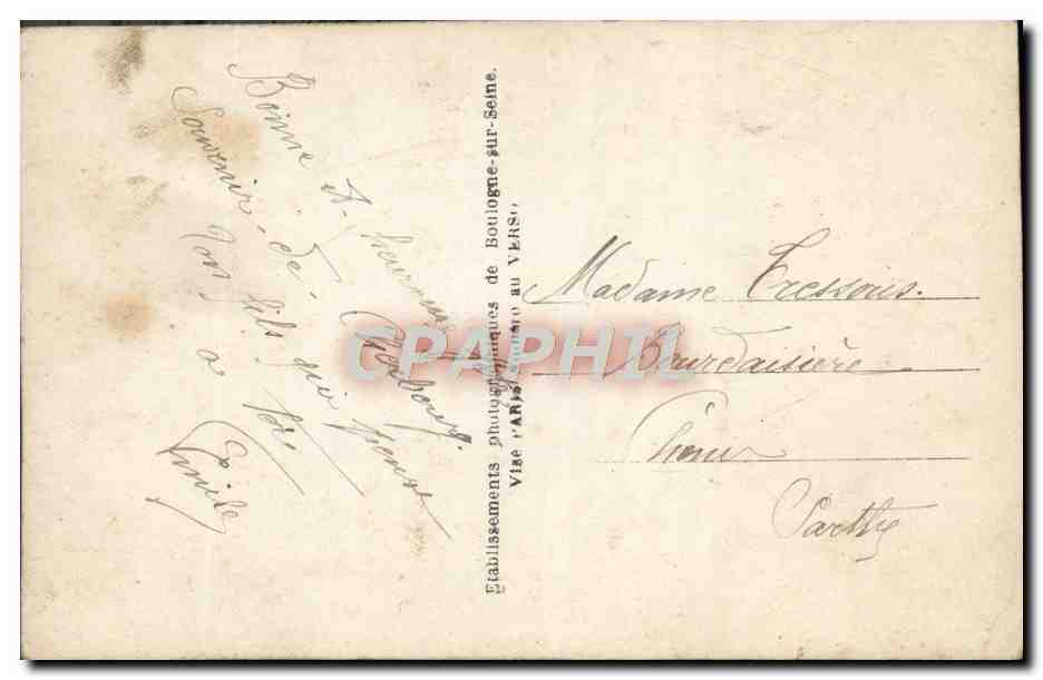 CPA Mes Pensees avec ces Fleurs Yser Marne Champagne Meuse Somme Militaria Drapeau — Verso