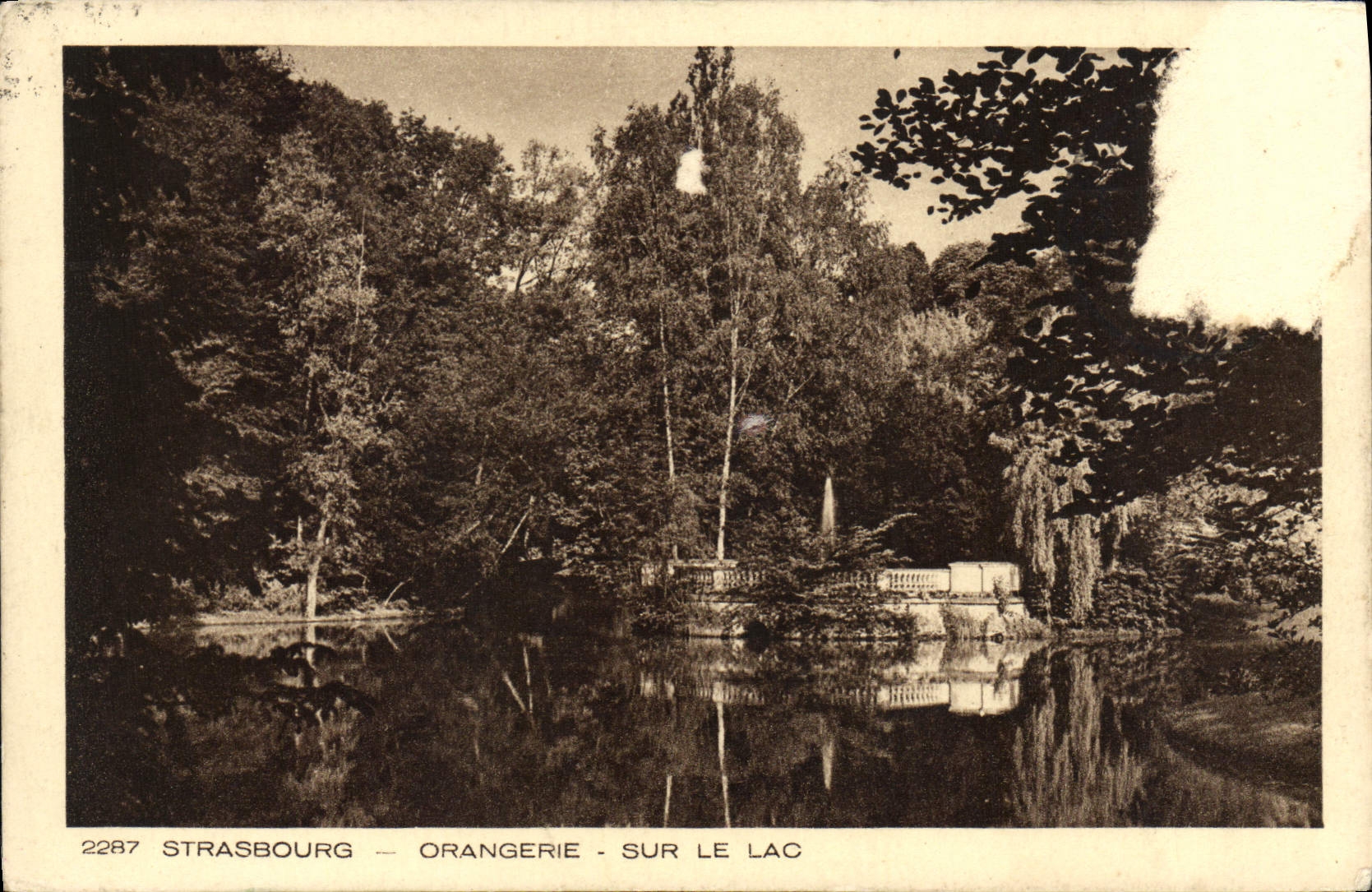 CPA Strasbourg Orangerie sur Le lac