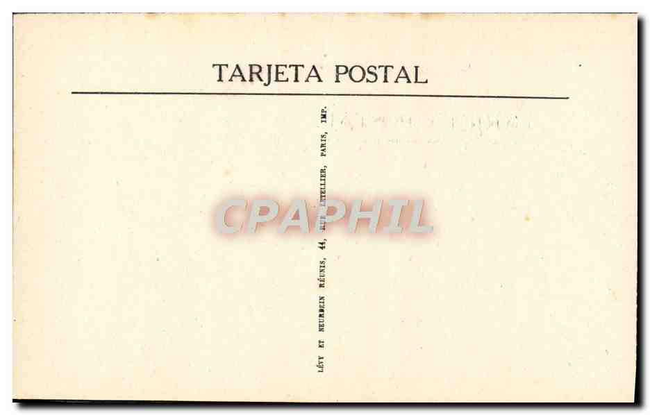 CPA San Sebastian Isla Santa Clara y Monte Igueldo — Rückseite