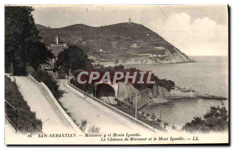 CPA San Sebastian Miramar y et Monte Igueldo