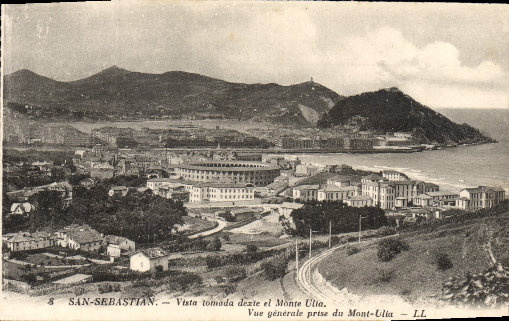 CPA San Sebastian Vista tomada desde el Monte Ulia