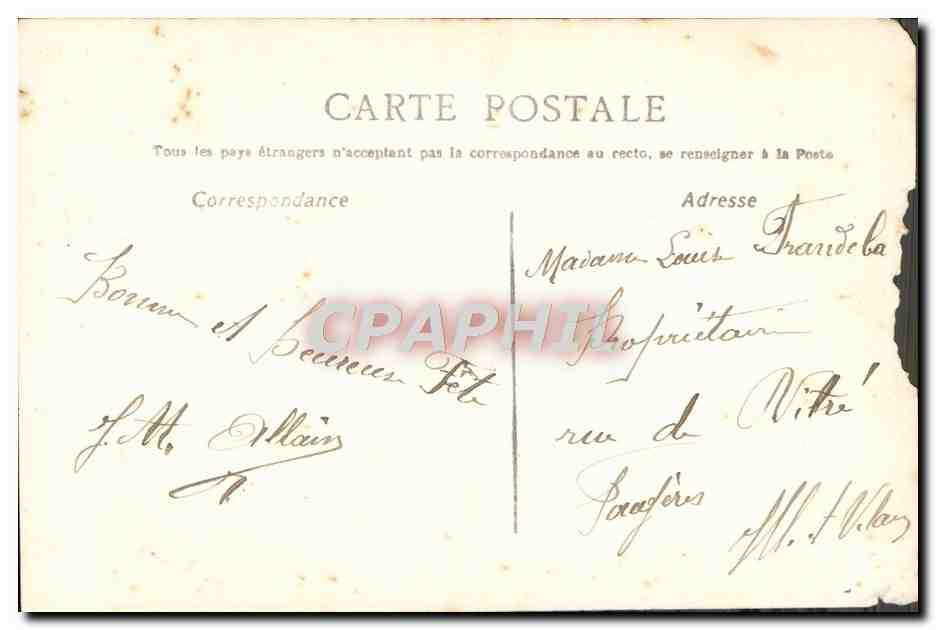 CPA Baiser plein d'Affection Femme — Verso