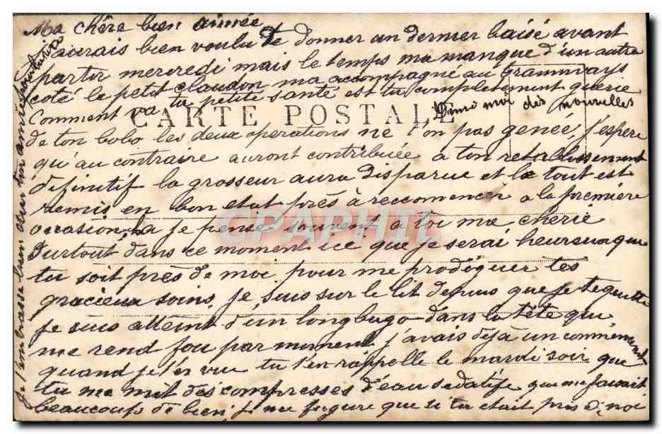 CPA Fantaisie Femme — Rückseite