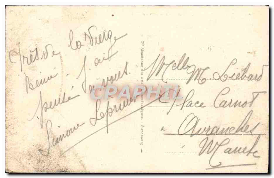 CPA Lourdes La Grotte en 1858 — Verso