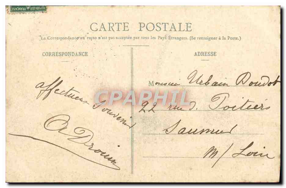 CPA Lourdes La Grotte Miraculeuse — Verso