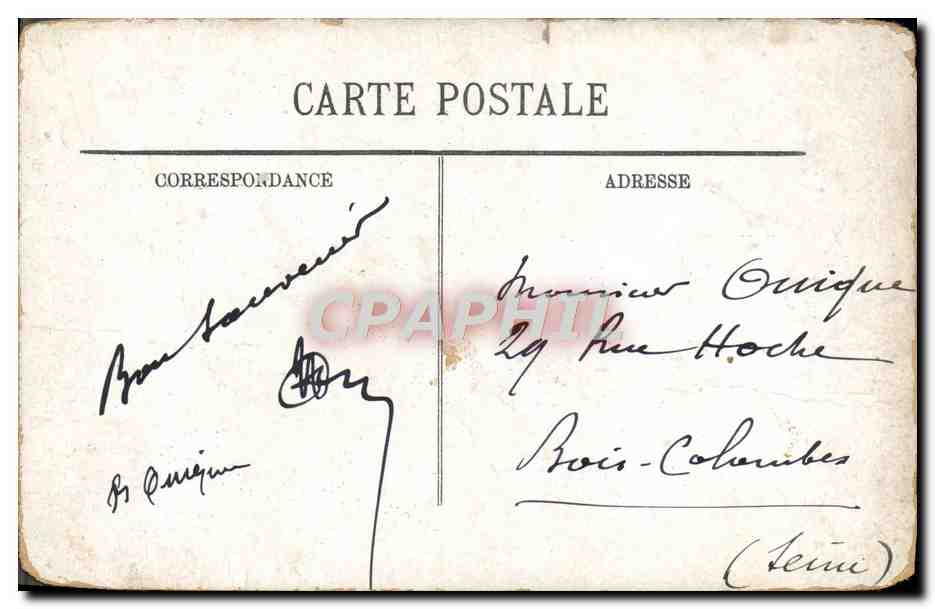 CPA Lourdes La Grotte Les Robinets — Verso