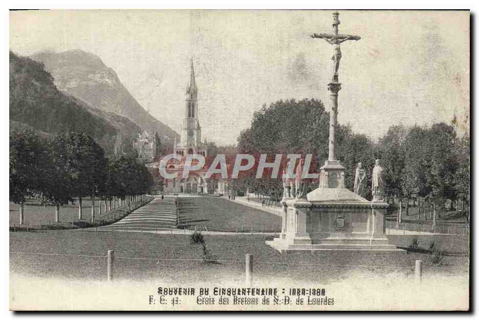 CPA Lourdes Croix des Bretons de ND de Lourdes