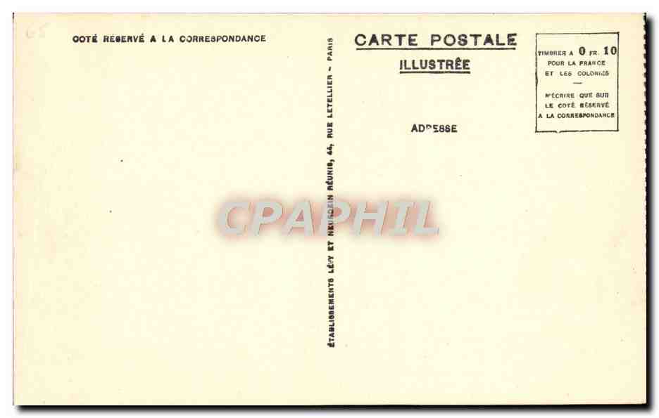 Lourdes — La Grotte et la Basilique — LL. — Éditeur LL, n° 59 — Verso