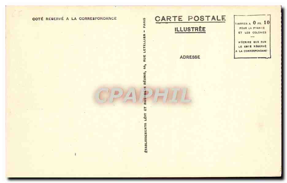 CPA Lourdes La Vierge Couronnee et le Chateau — Verso
