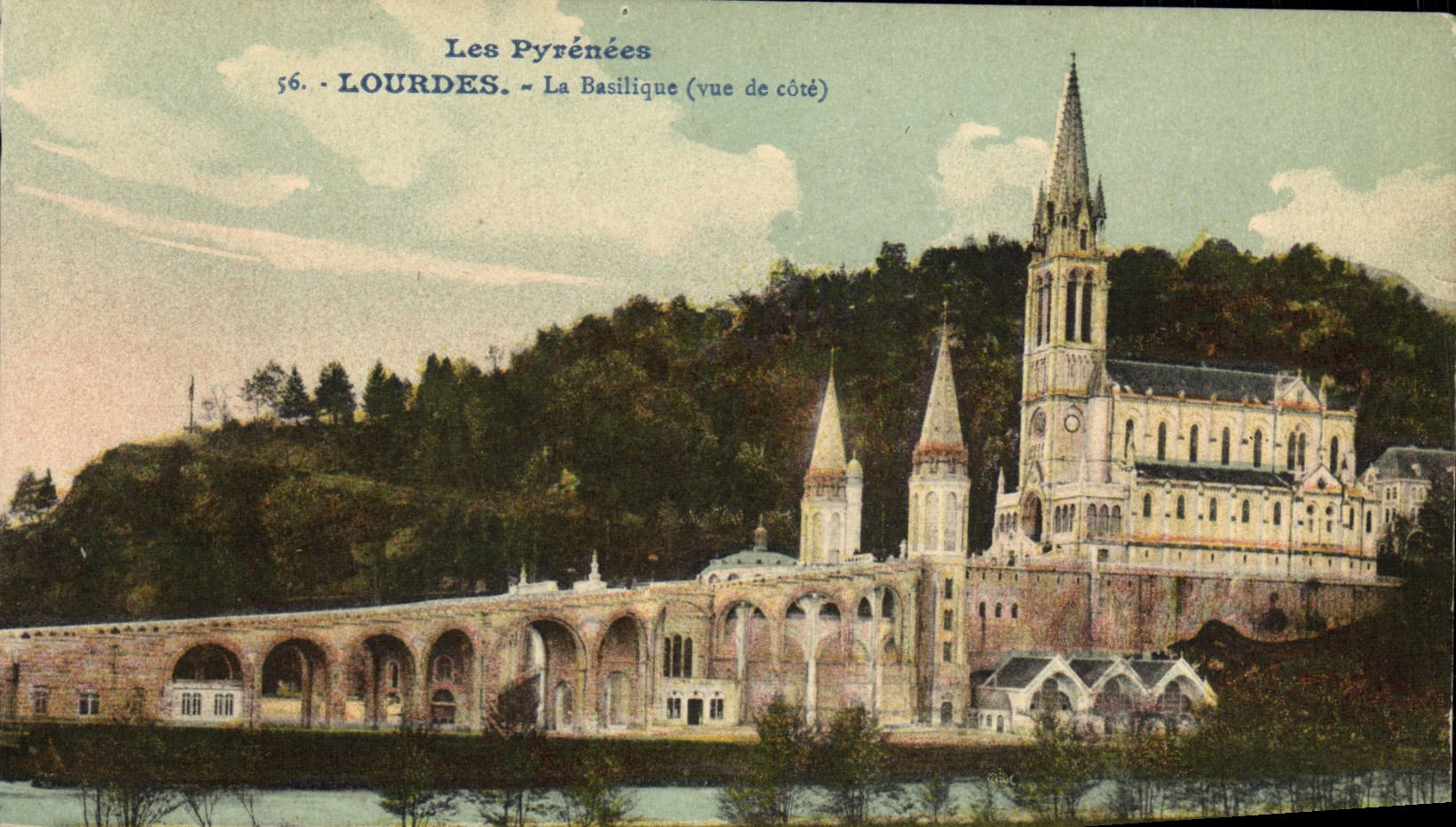 CPA Lourdes La Basilique