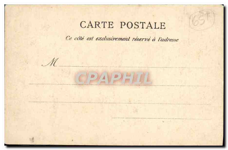CPA Lourdes Pont Levis du Fort — Verso