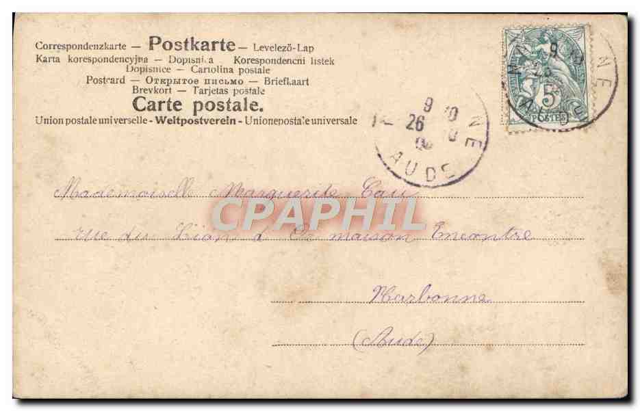 CPA Fantaisie Enfant Lutin — Rückseite