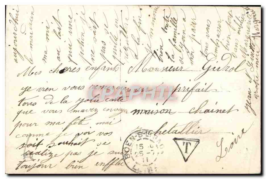 CPA Fantaisie Femme  — Verso