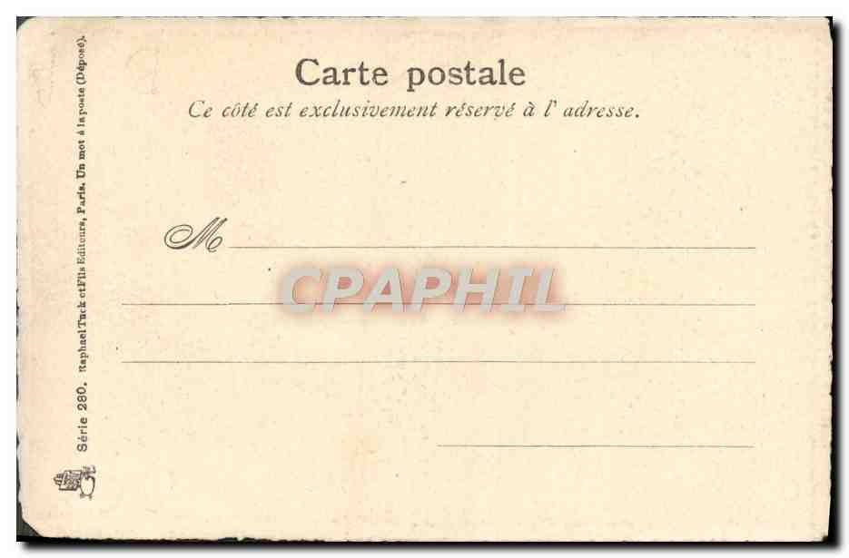 CPA Fantaisie Femme  — Rückseite