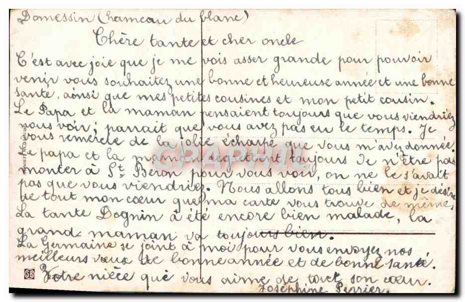 CPA Fantaisie Bonne annee Houx — Verso