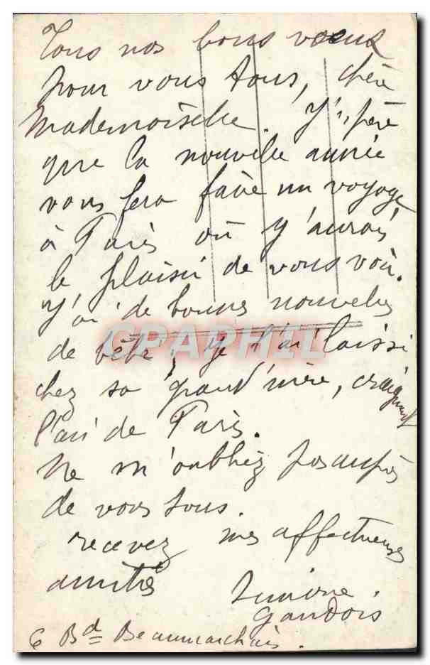 CPA Fantaisie Enfant — Rückseite