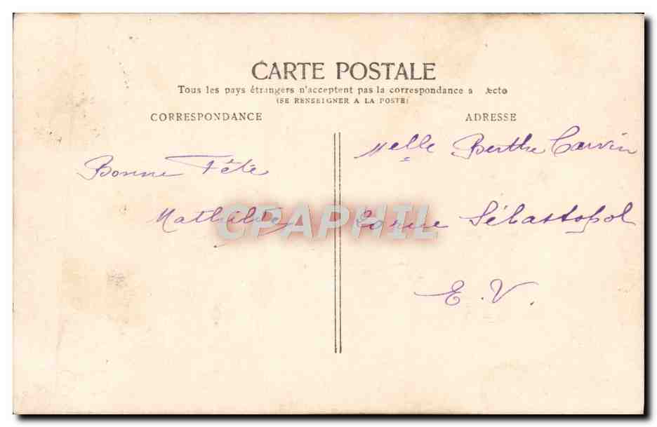 CPA Fantaisie Femme  — Verso
