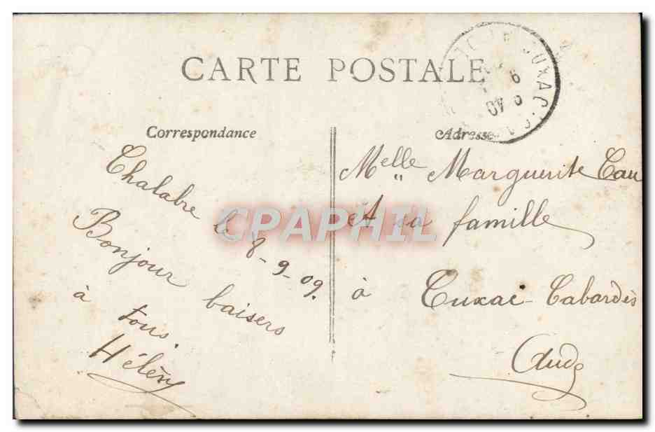 Femme tenant un pot de fleurs — 'Embaumées d'affection' — EPR, n°91 — Verso