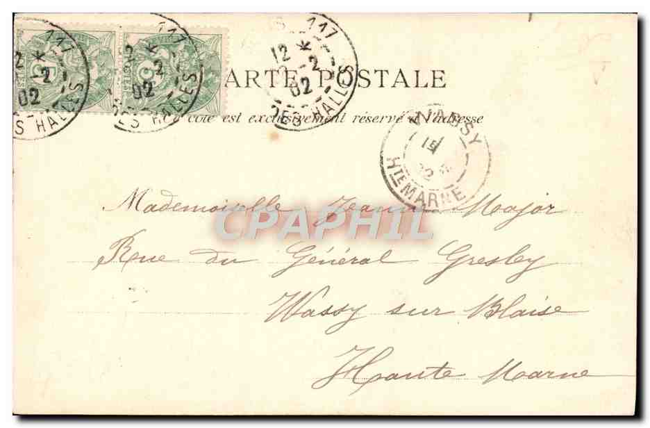 Femme cueillant des fruits — Éditeur : W. H. Tuck & Fils, Paris — N° 114 — Verso