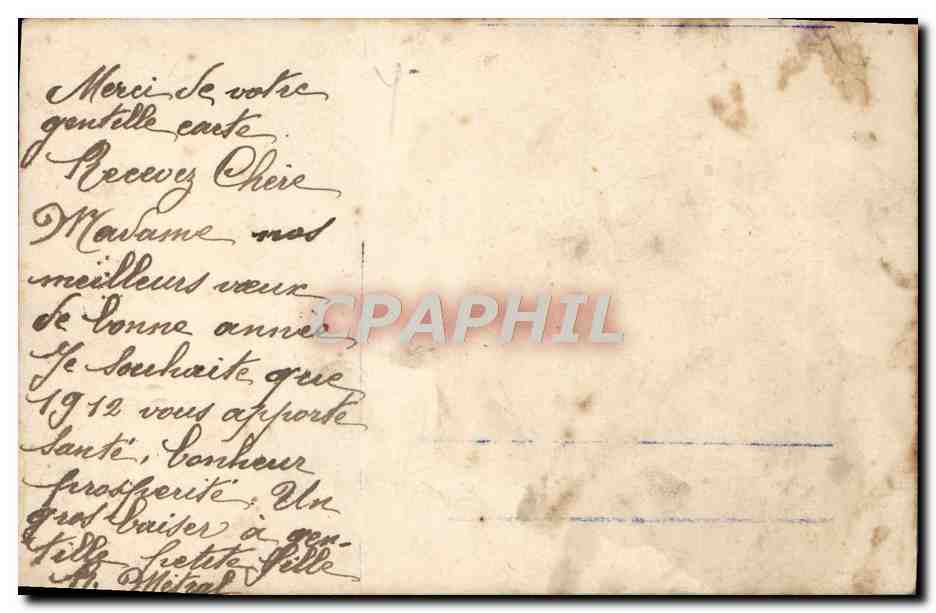 CPA Fantaisie Femme  — Verso
