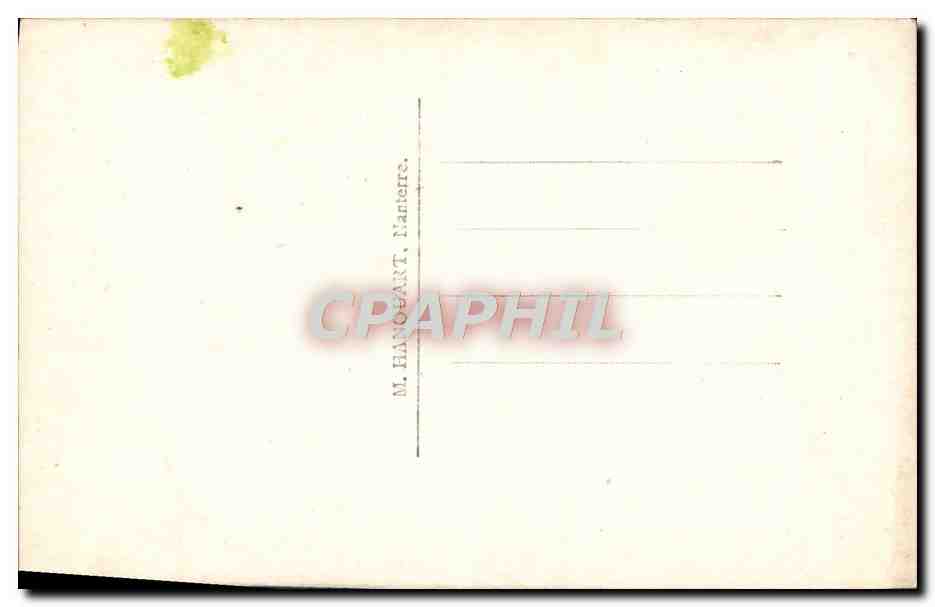 CPA Fantaisie Homme Fleurs — Rückseite