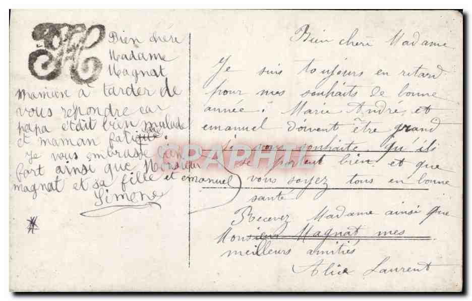 Jeune femme en robe verte tenant des roses — Syla 736 — Achterkant