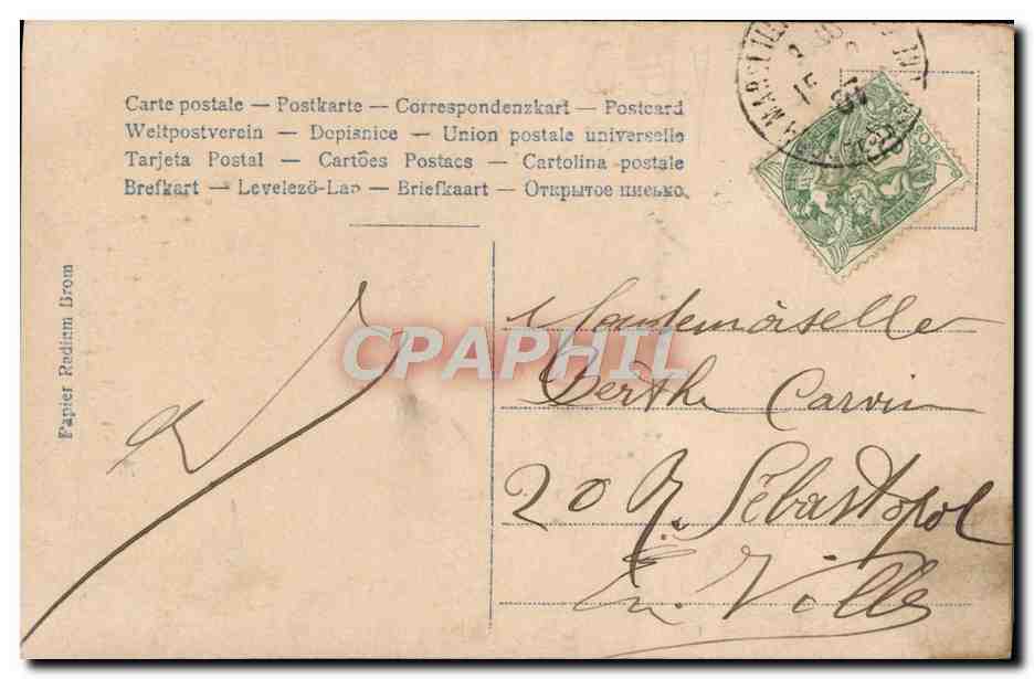 CPA Fantaisie Enfant — Verso