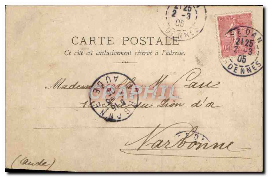 CPA Fantaisie Enfant Hamac  — Rückseite