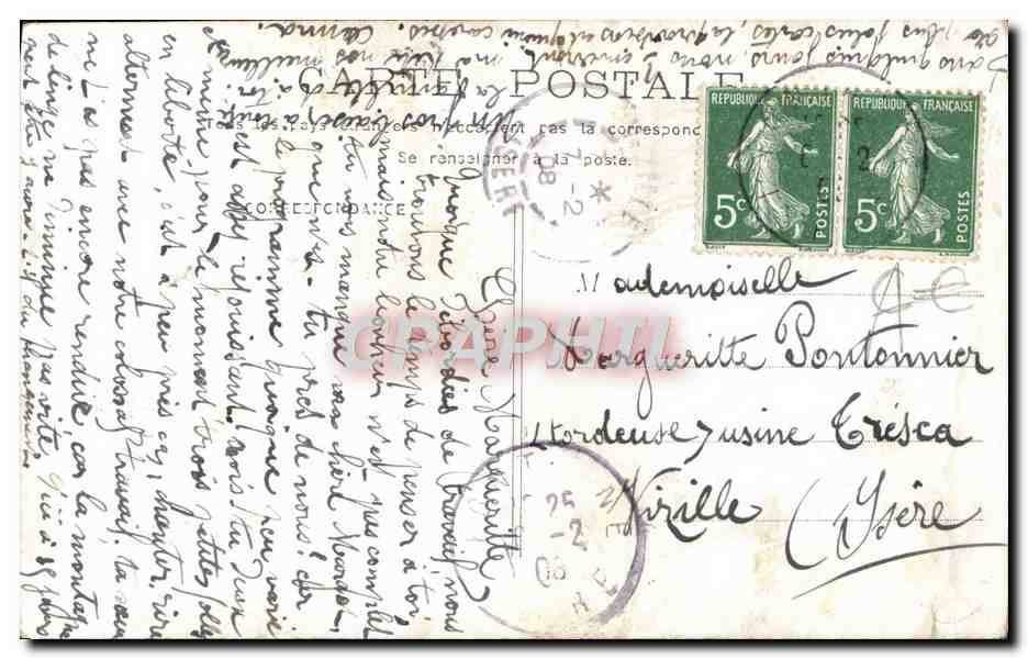 Fleurs de Convolvulus — Je crois, j'aime, j'espère... — Carte postale illustrée — Rückseite