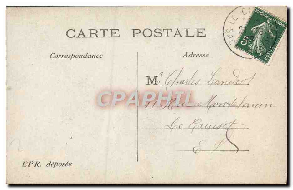 Jeune femme en robe bleue et couronne de roses — Bonne Pête — EPR, n°154 — Reverso